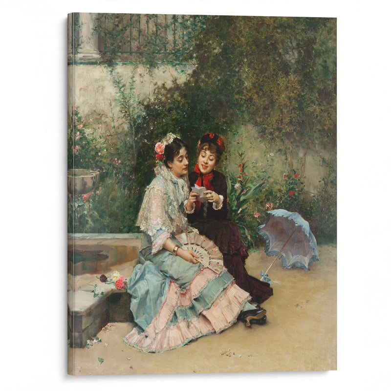 The letter - Raimundo de Madrazo y Garreta - Canvas Print