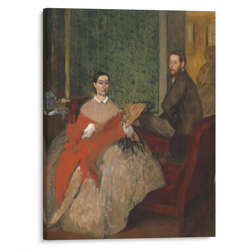 Edmondo and Thérèse Morbilli (c. 1865) - Edgar Degas - Canvas Print