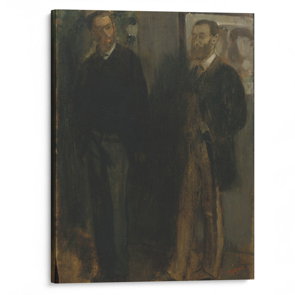 Two Men (ca. 1865–69) - Edgar Degas - Canvas Print