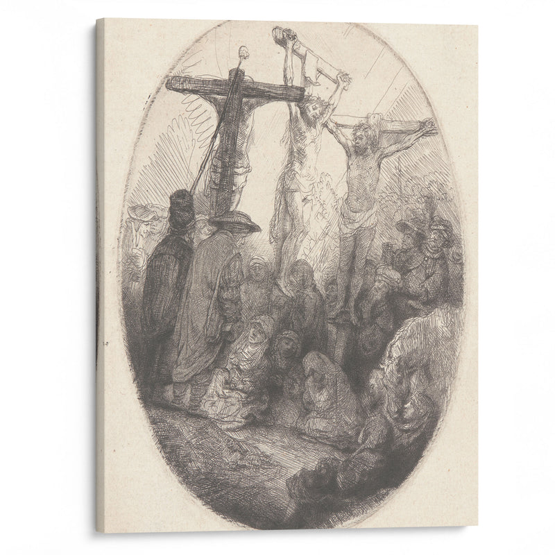 Christ Crucified between the Two Thieves (ca. 1641) - Rembrandt van Rijn - Canvas Print