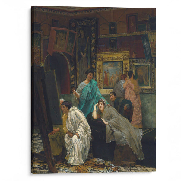 The Collector Of Pictures At The Time Of Augustus (1867) - Lawrence Alma-Tadema - Canvas Print