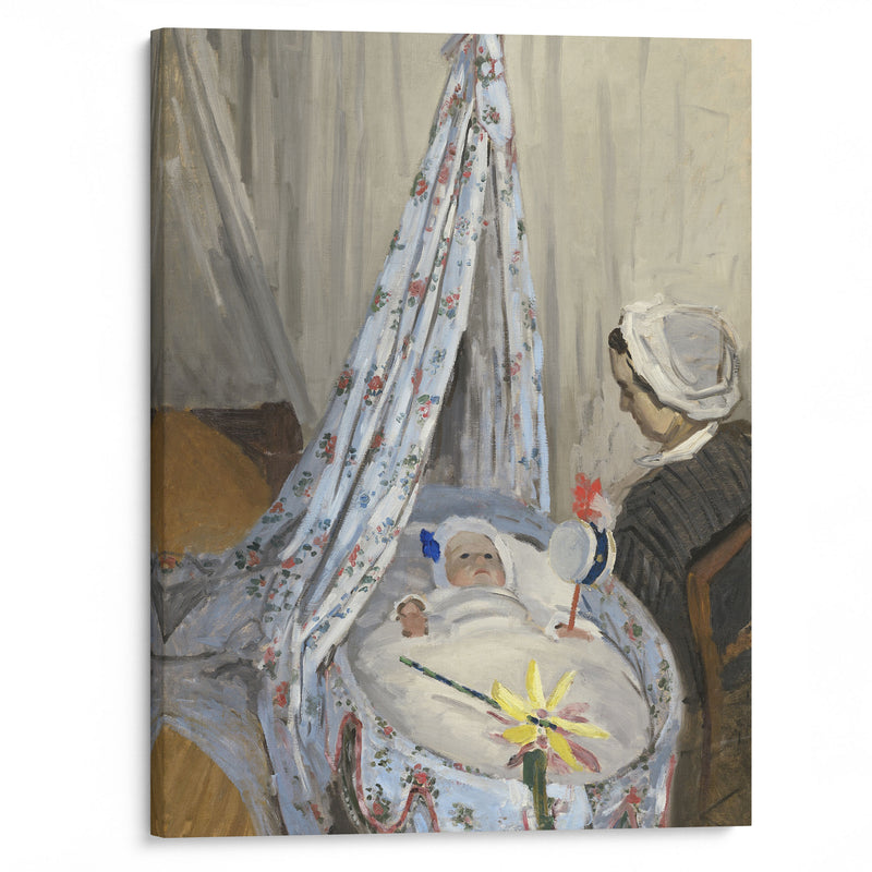 The Cradle – Camille with the Artist’s Son Jean (1867) - Claude Monet - Canvas Print