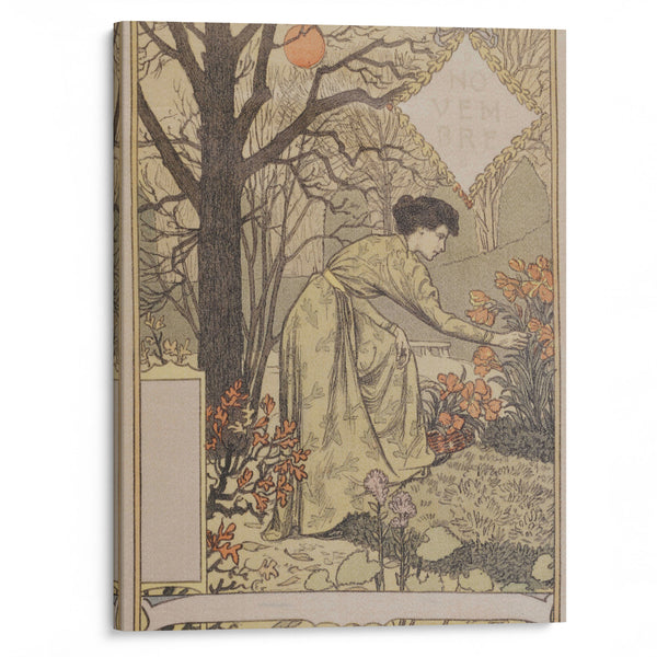 Novembre (1896-1898) - Eugène Grasset - Canvas Print