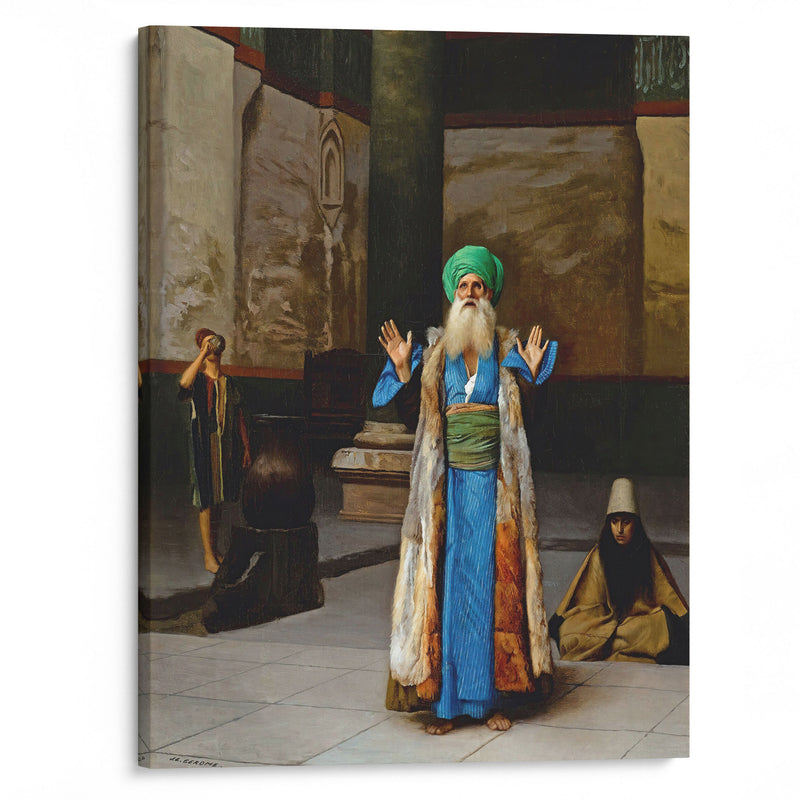 A Sultan At Prayer - Jean-Léon Gérôme - Canvas Print