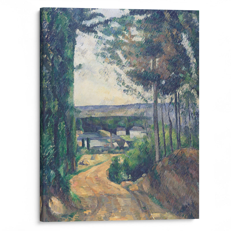 Road leading to the lake (1880) - Paul Cézanne - Canvas Print