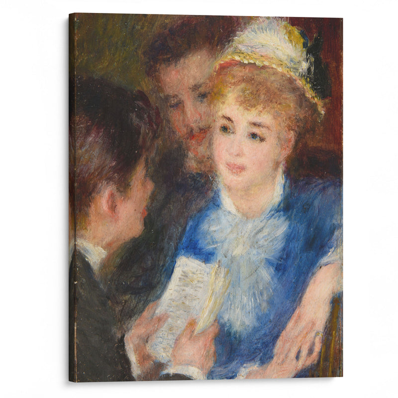 La Lecture du rôle (1876) - Pierre-Auguste Renoir - Canvas Print