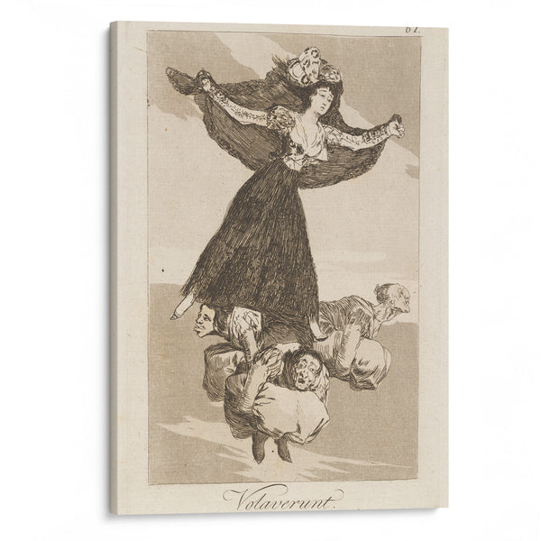 Volaverunt. (They have flown.) (1796-1797) - Francisco de Goya - Canvas Print