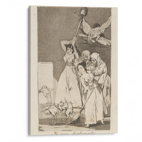 Ya van desplumados. (There they go plucked.) (1796-1797) - Francisco de Goya - Canvas Print