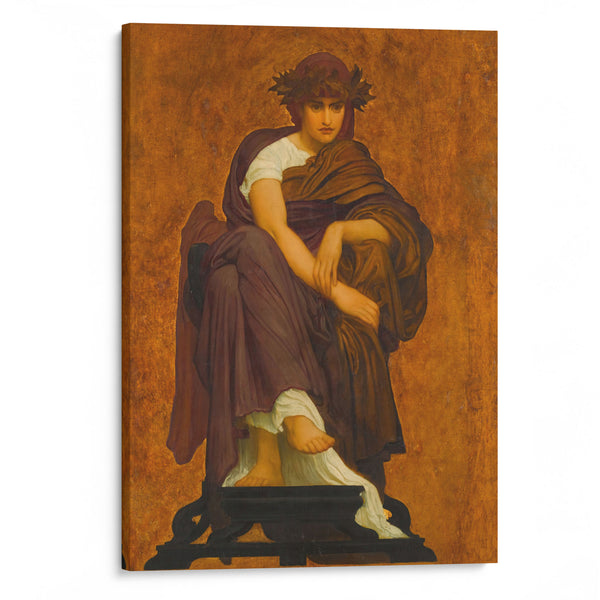 Mnemosyne, Mother of the Muses - Frederic Leighton - Canvas Print