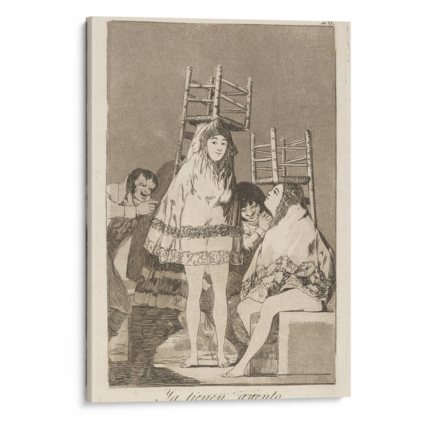 Ya tienen asiento. (They’ve already got a seat.) (1796-1797) - Francisco de Goya - Canvas Print