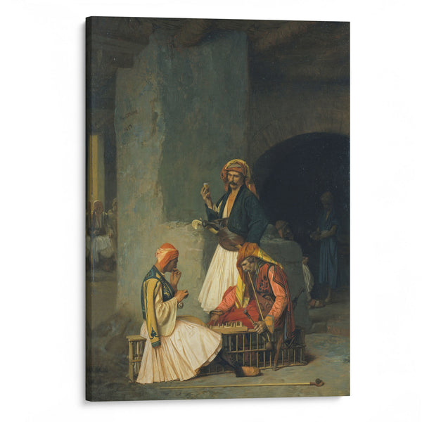 The Draught Players (1859) - Jean-Léon Gérôme - Canvas Print