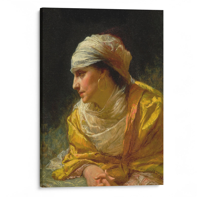 The Glance ( 1881) - Frederick Arthur Bridgman - Canvas Print