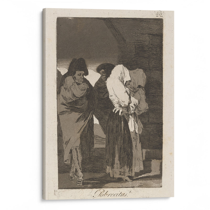 Pobrecitas! (Poor little girls!) (1796-1797) - Francisco de Goya - Canvas Print