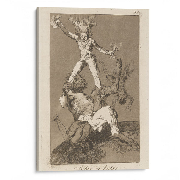 Subir y bajar. (To rise and to fall.) (1796-1797) - Francisco de Goya - Canvas Print