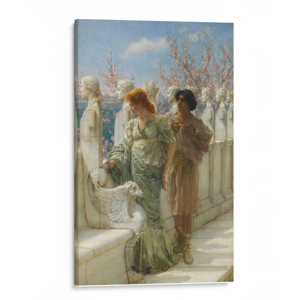 Past And Present Generations - Lawrence Alma-Tadema - Canvas Print