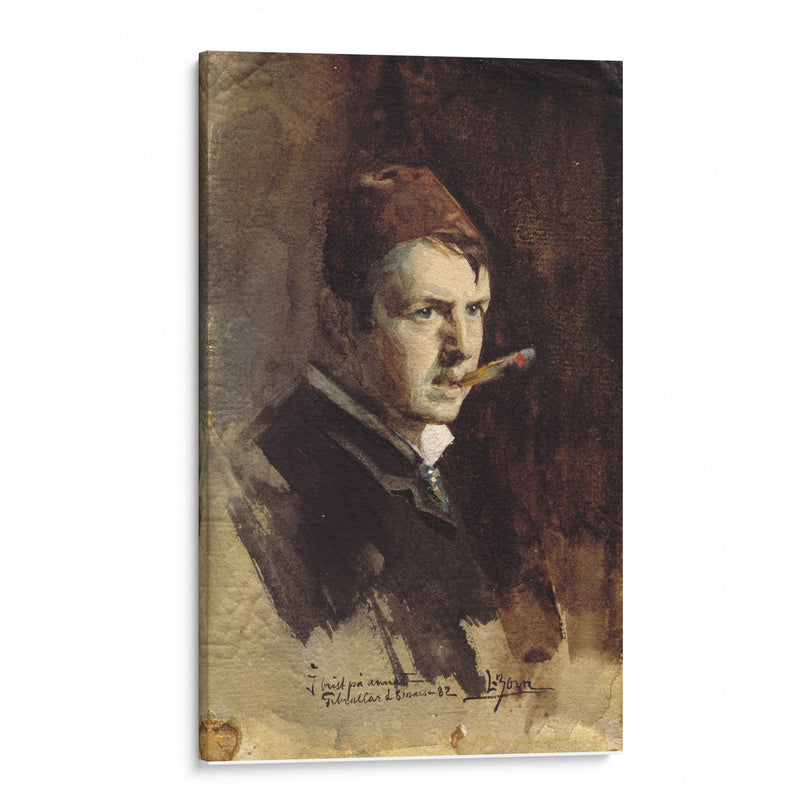Self-portrait (1882) - Anders Zorn - Canvas Print