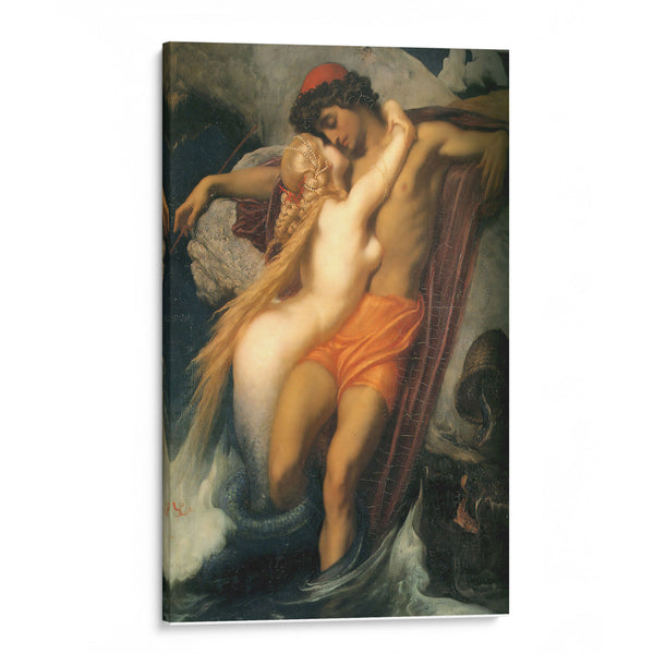 The Fisherman And The Syren (1856-1858) - Frederic Leighton - Canvas Print