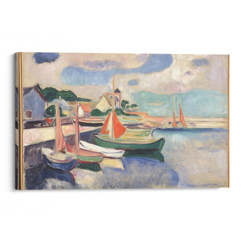 Taarbæk Harbour (1905) - Edvard Munch - Canvas Print