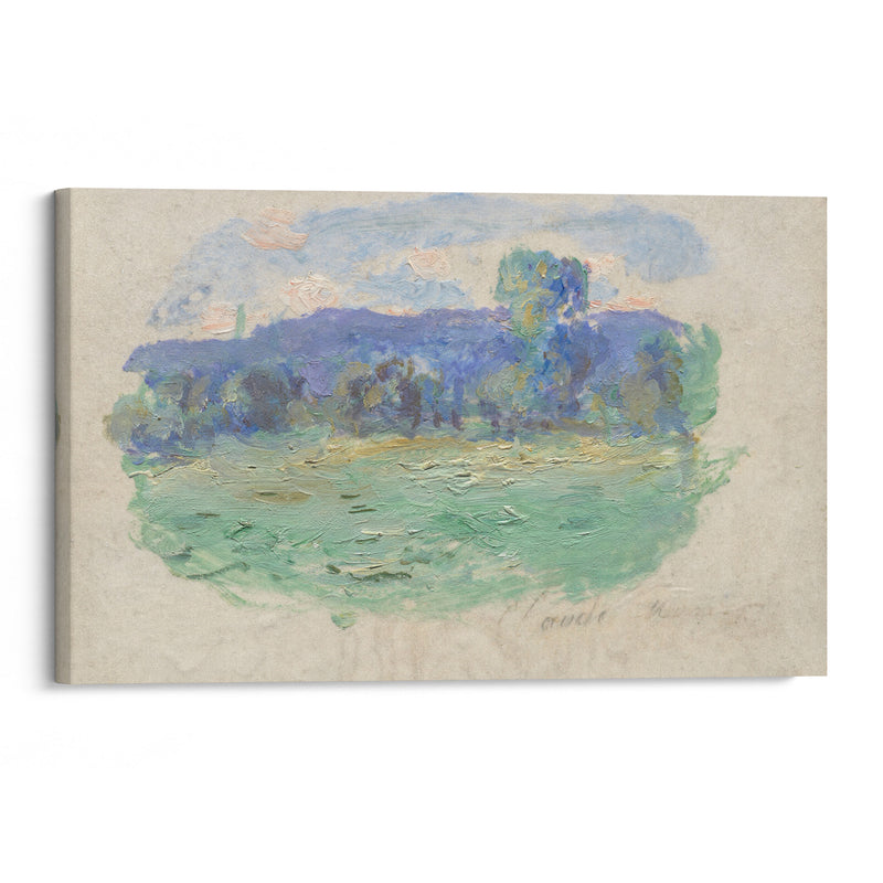 La Seine à Port-Villez (1909) - Claude Monet - Canvas Print