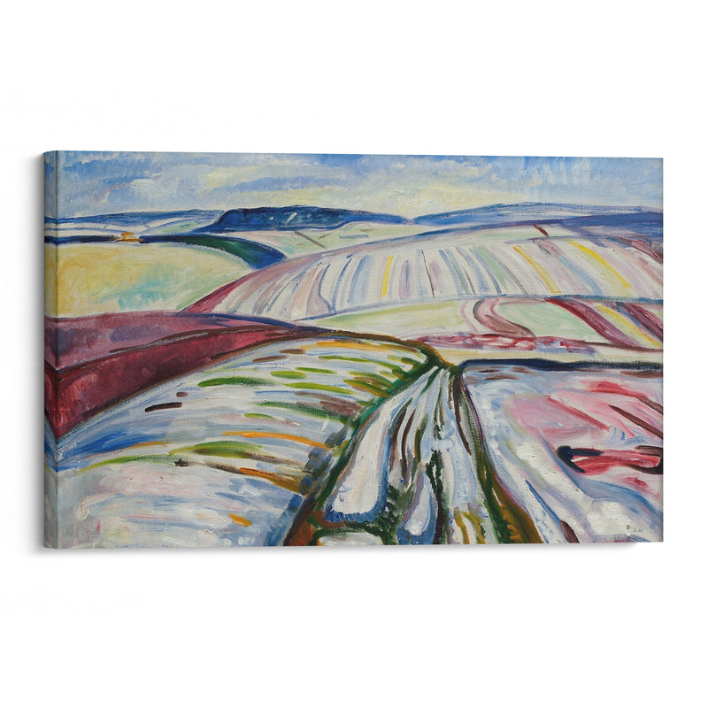 Field in Snow (1907) - Edvard Munch - Canvas Print