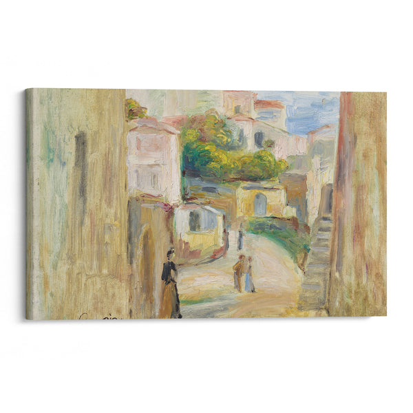 Vue de village, Route à Cagnes (1905) - Pierre-Auguste Renoir - Canvas Print