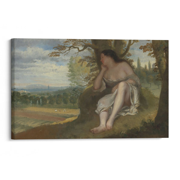 La sieste - Gustave Courbet - Canvas Print