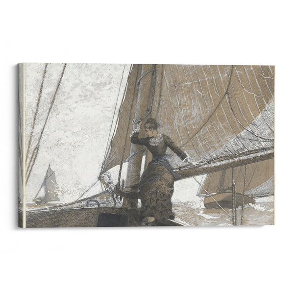 Yachting Girl (1880) - Winslow Homer - Canvas Print