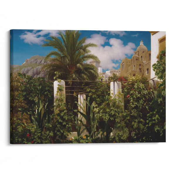 Garden of an Inn, Capri (1859) - Frederic Leighton - Canvas Print