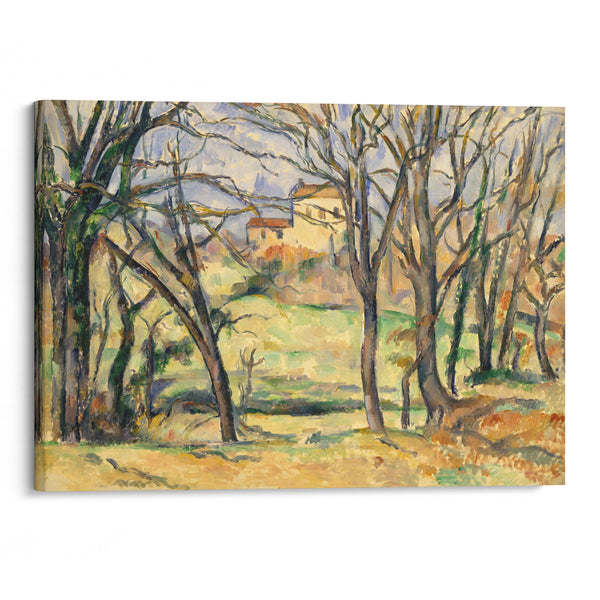Trees and Houses Near the Jas de Bouffan (1885–86) - Paul Cézanne - Canvas Print