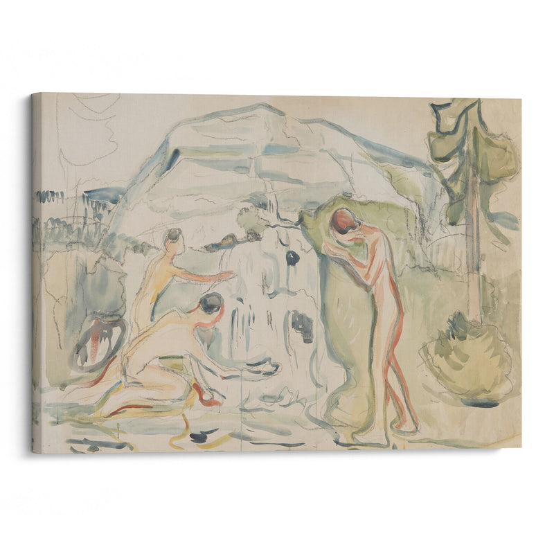 Kilden (1910) - Edvard Munch - Canvas Print