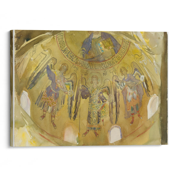Angels, Mosaic, Palatine Chapel, Palermo (between 1897 and 1903) - John Singer Sargent - Canvas Print