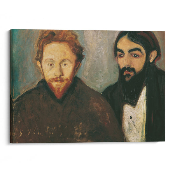 Der Maler Paul Herrmann und der Arzt Paul Contard (1897) - Edvard Munch - Canvas Print