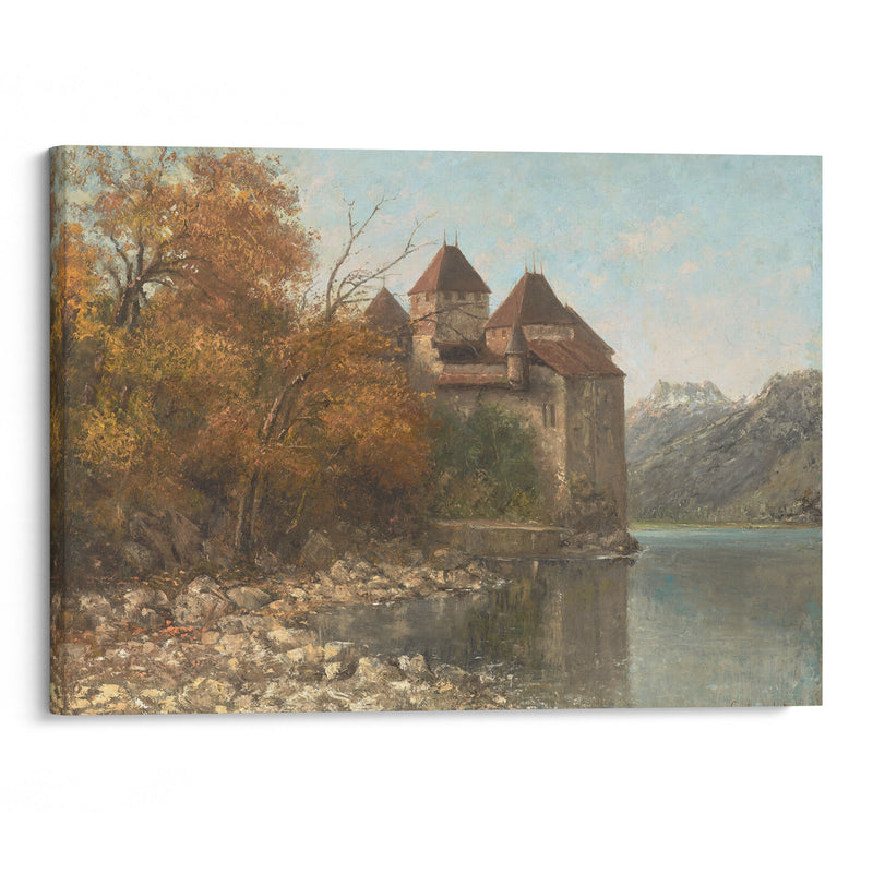 Le Château de Chillon, Lake Geneva - Gustave Courbet - Canvas Print