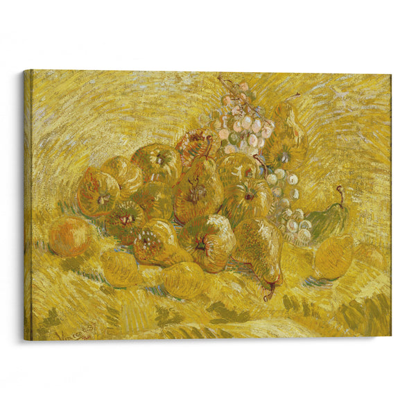 Quinces, lemons, pears and grapes (from 1887 until 1888) - Vincent van Gogh - Canvas Print