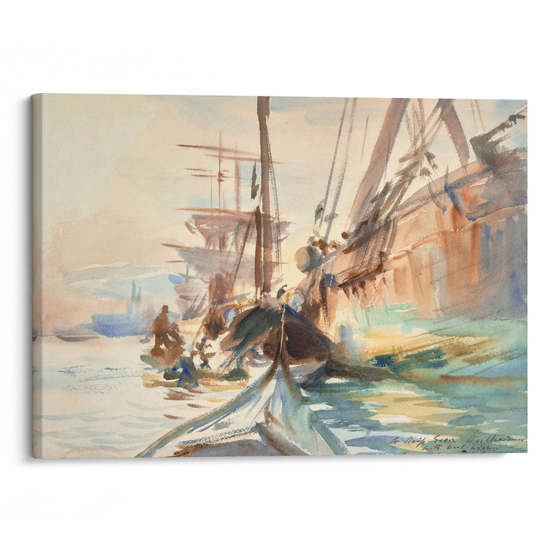 Unloading Boats (1904) - John Singer Sargent - Canvas Print