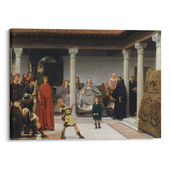 Education Of The Children Of Clovis (1861) - Lawrence Alma-Tadema - Canvas Print