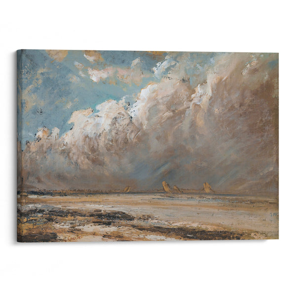 Beach in Normandy - Gustave Courbet - Canvas Print