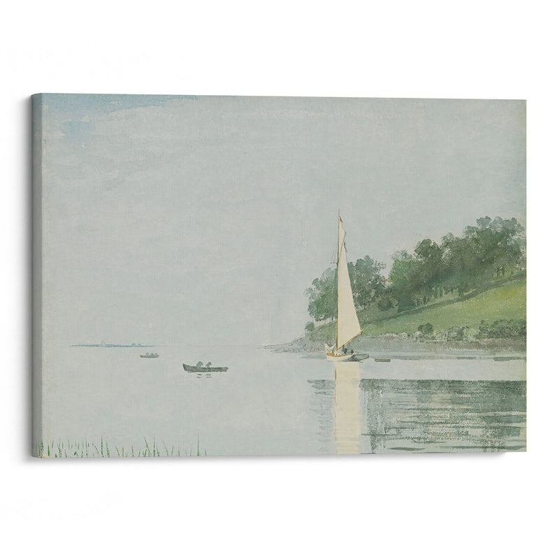 Yacht In A Cove, Gloucester (1880) - Winslow Homer - Canvas Print