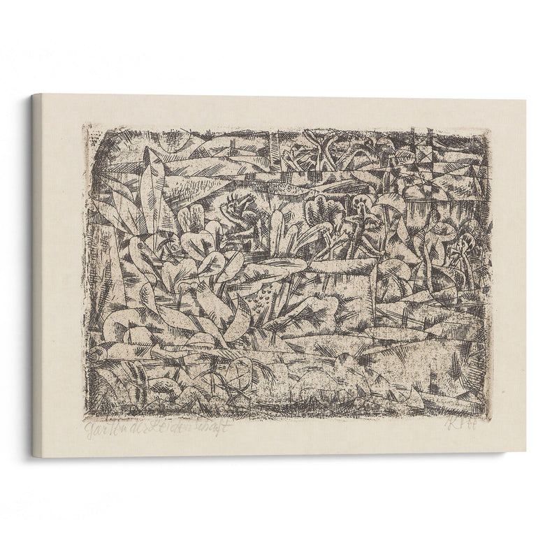 Garten der Leidenschaft (1913) - Paul Klee - Canvas Print