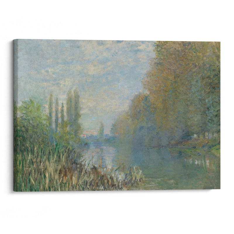 Bords De La Seine En Automne (1876) - Claude Monet - Canvas Print