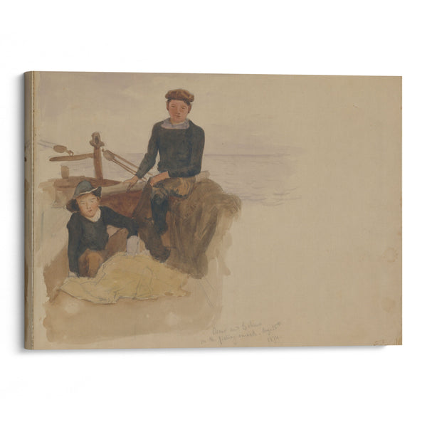 Oscar and Bobino on the Fishing Smack (1874) - John Singer Sargent - Canvas Print