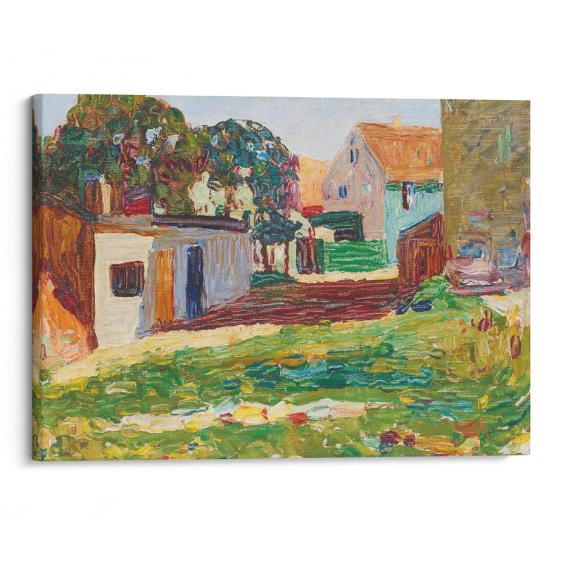 Schwabing—Das weisse haus (1901) - Wassily Kandinsky - Canvas Print