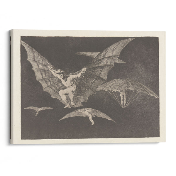 Where There’s a Will There’s a Way [A Way of Flying] (Donde Hay Ganas Hay Maña [Modo de Volar]) (ca. 1813-1820) - Francisco de Goya - Canvas Print
