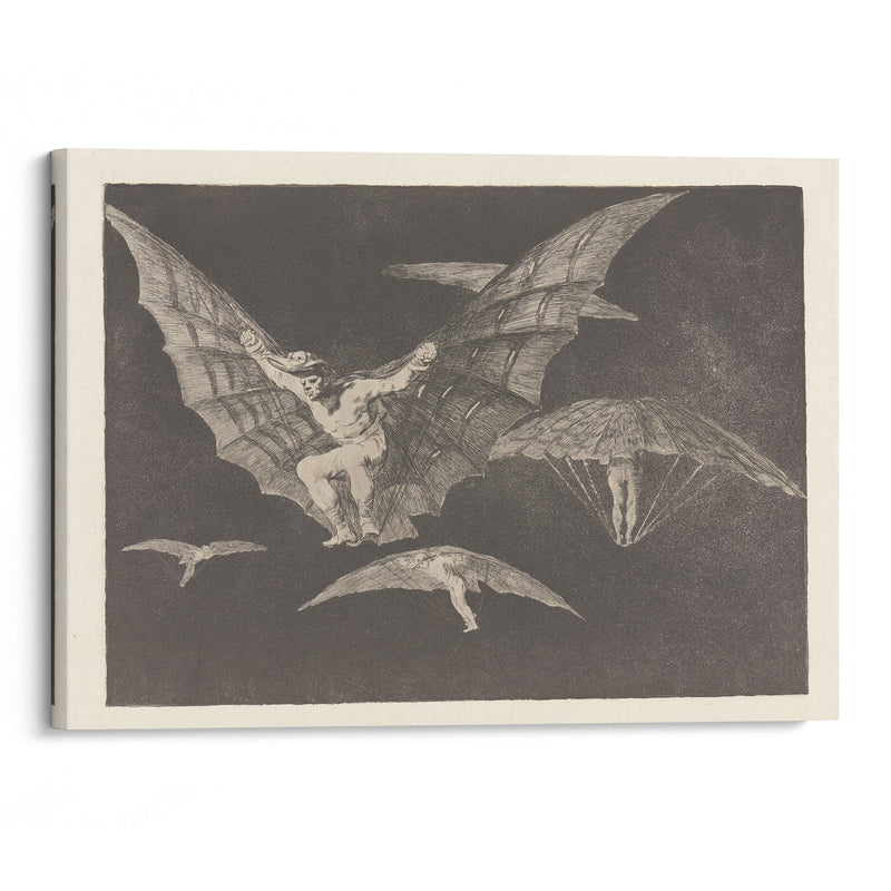 Where There’s a Will There’s a Way [A Way of Flying] (Donde Hay Ganas Hay Maña [Modo de Volar]) (ca. 1813-1820) - Francisco de Goya - Canvas Print