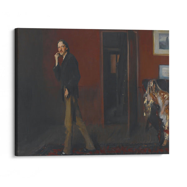 Robert Louis Stevenson and His Wife (1885) - John Singer Sargent - Canvas Print