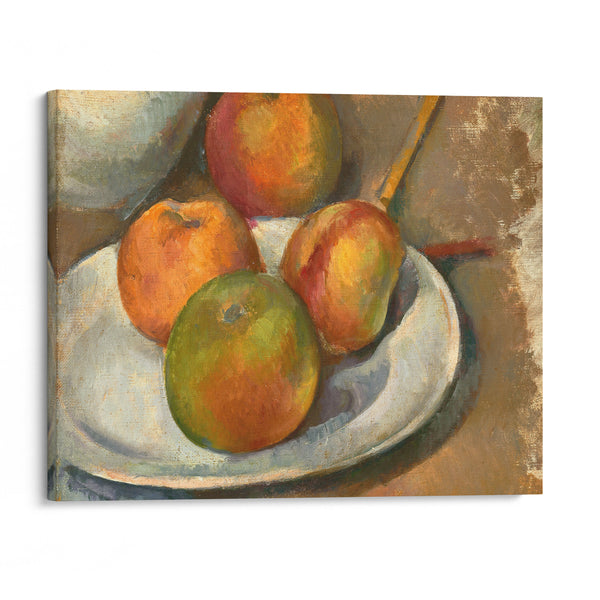 Quatre pommes et un couteau (circa 1885) - Paul Cézanne - Canvas Print