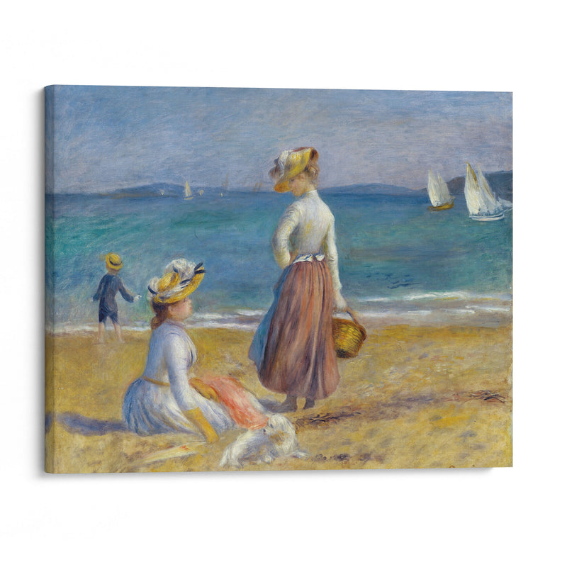 Figures on the Beach (1890) - Pierre-Auguste Renoir - Canvas Print