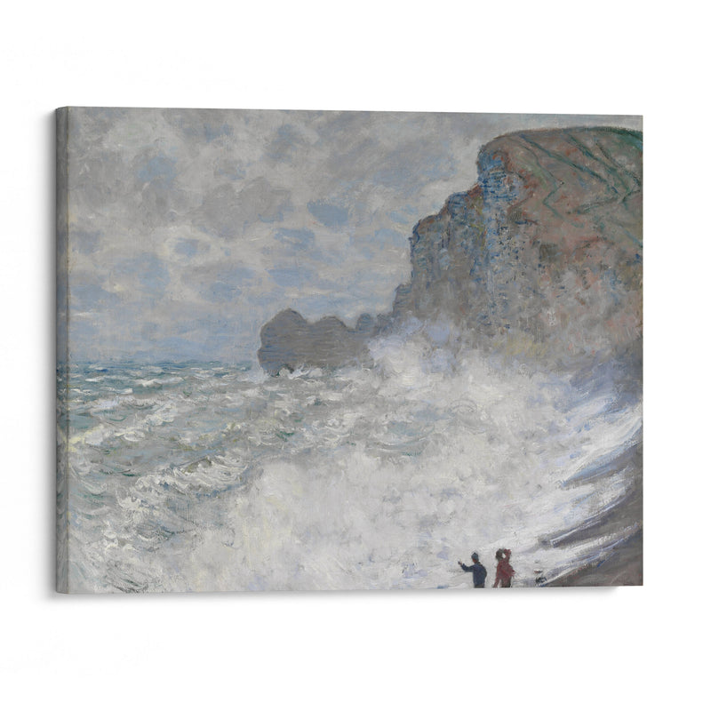 Rough weather at Étretat (1883) - Claude Monet - Canvas Print