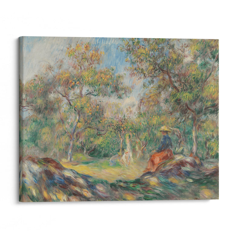 Femme Dans Un Paysage - Pierre-Auguste Renoir - Canvas Print