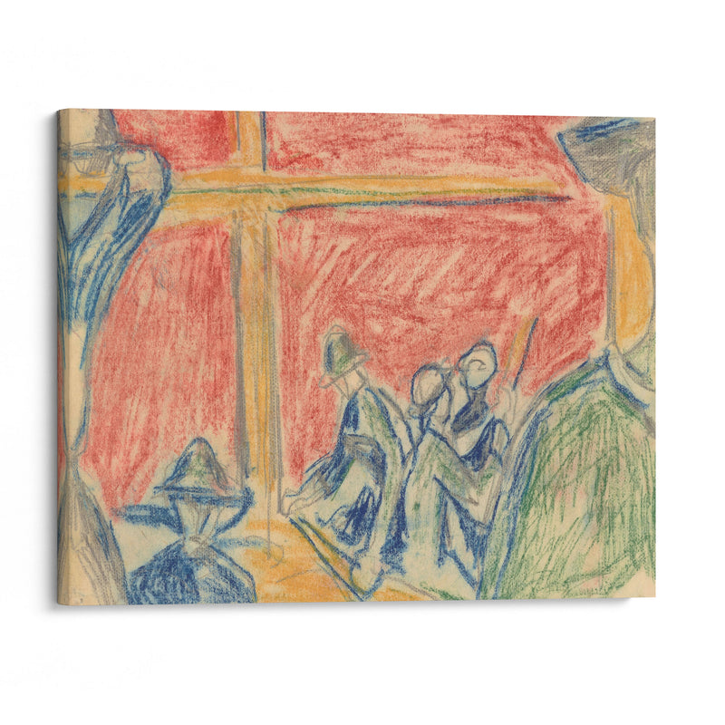 Arbeiderscene (1929) - Edvard Munch - Canvas Print